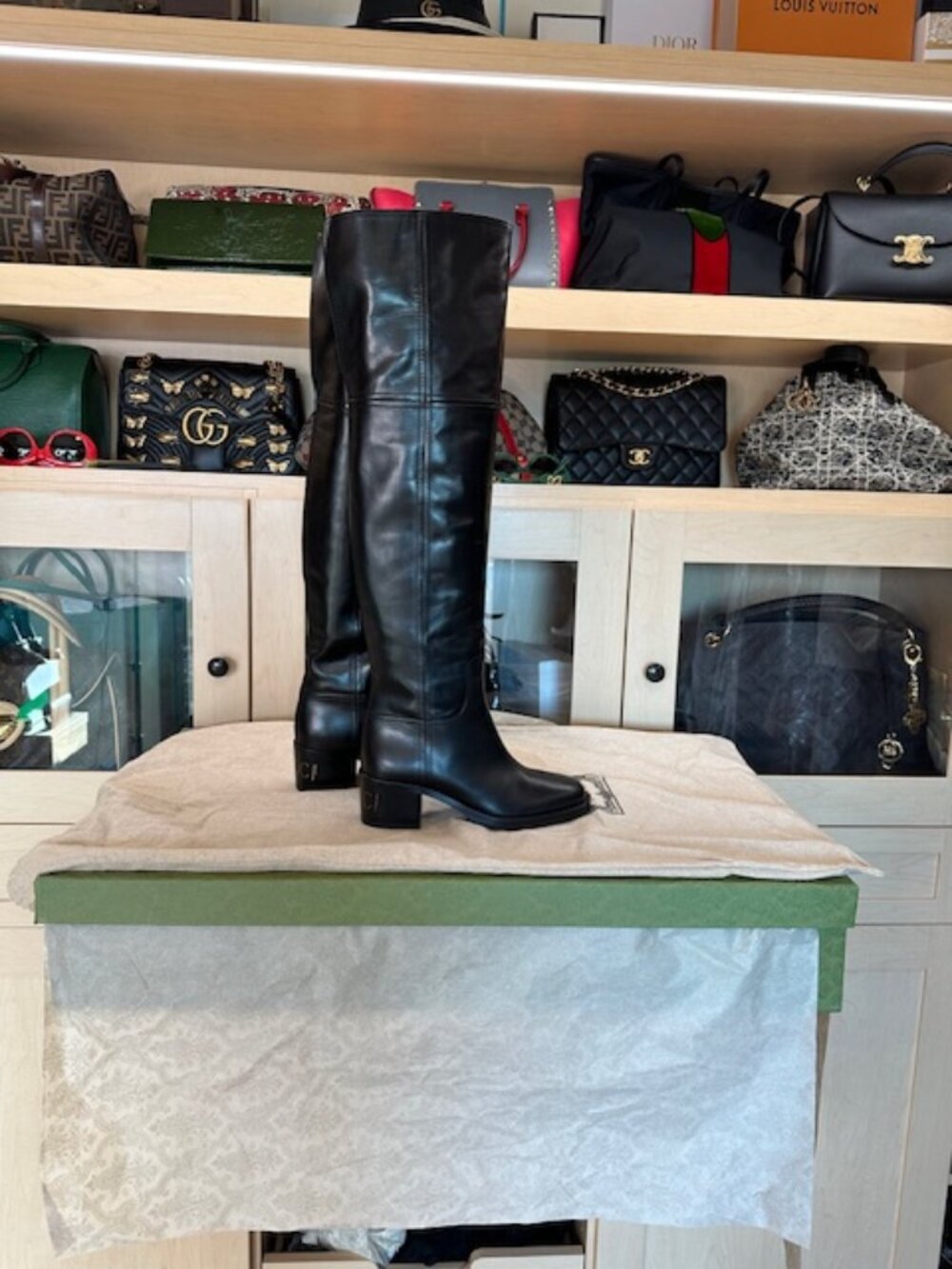 Gucci Over The Knee Black Boots Brand new size 38